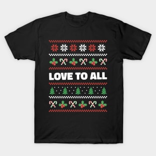 Seasonal Sentiment: Ugly Christmas Sweater of Affection T-Shirt